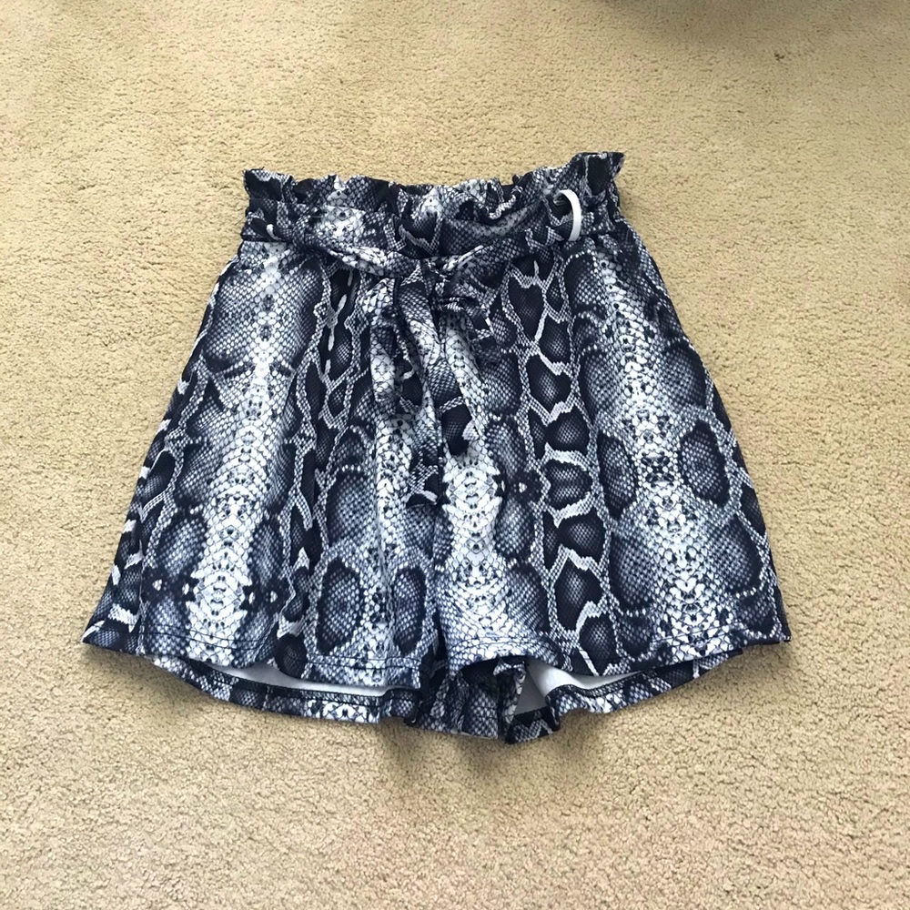 Snakeskin shorts!
